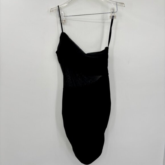 Superdown Jerica Black Mesh Mini Dress Size Medium - Picture 8 of 15